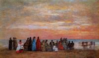 Boudin, Eugene - Figures on the Beach at Trouville